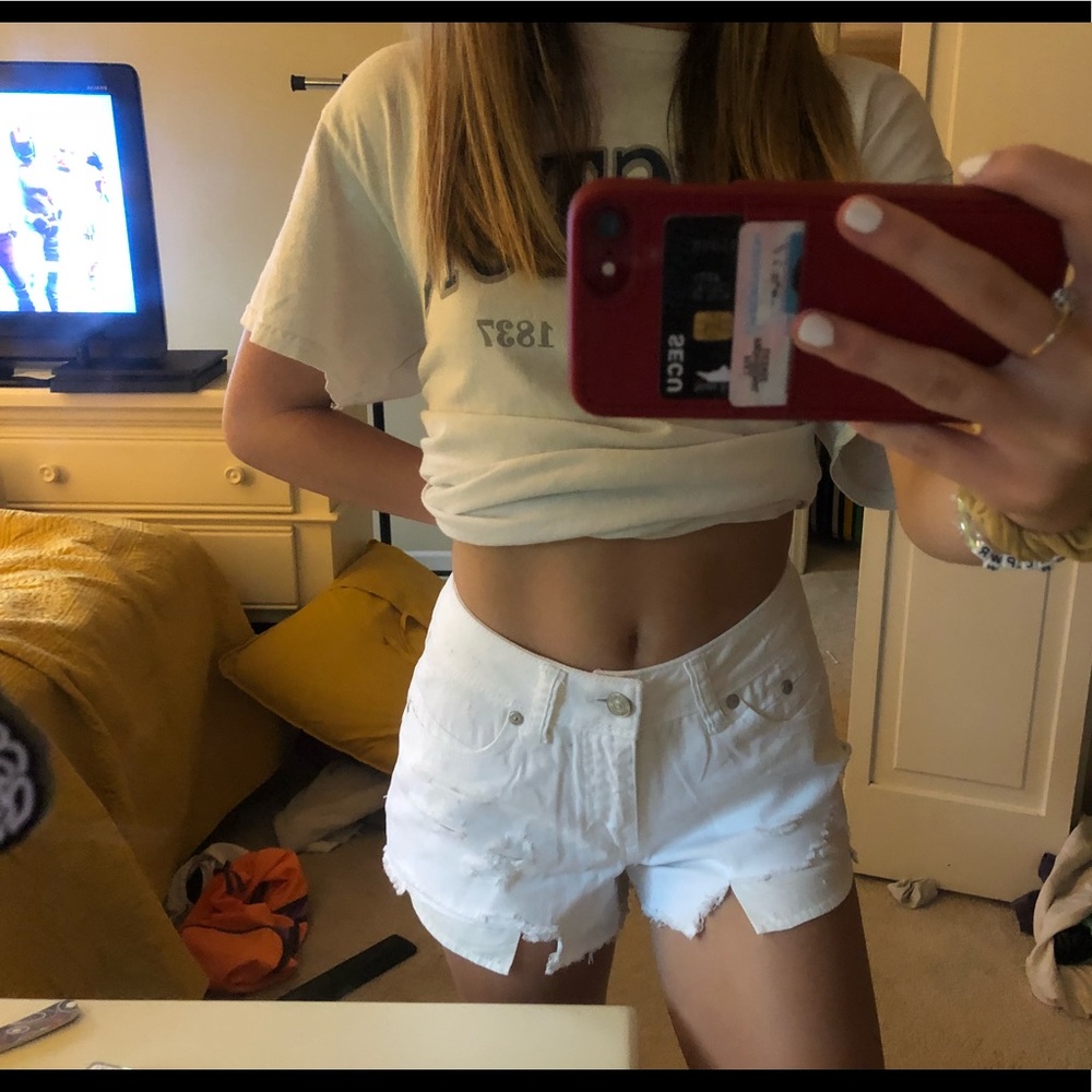 White shorts. Never worn